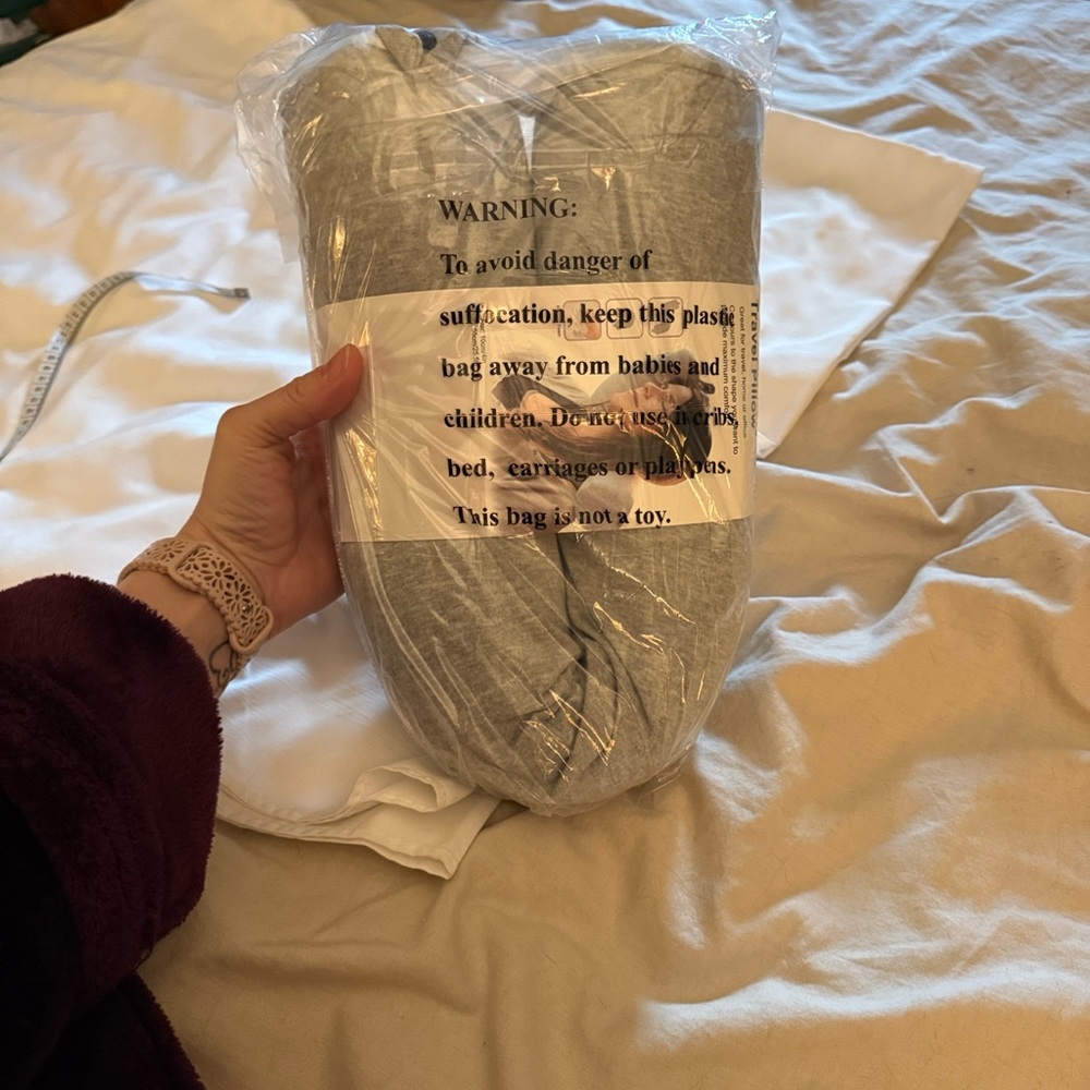 Dot&Dot Bendable Travel Pillow Gray Memory Foam